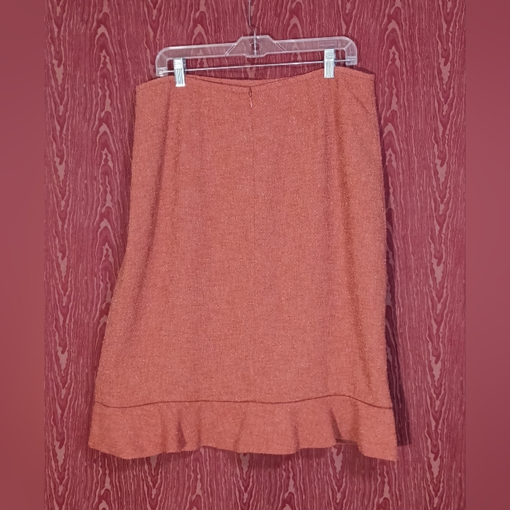 Kasper 2 Piece Orange Collared Button Long Sleeve… - image 6